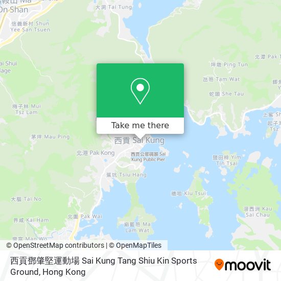 西貢鄧肇堅運動場 Sai Kung Tang Shiu Kin Sports Ground map