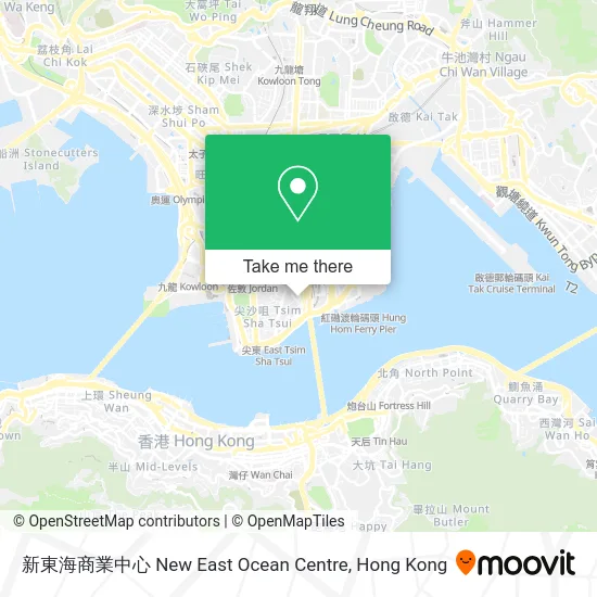 新東海商業中心 New East Ocean Centre map
