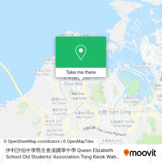 伊利沙伯中學舊生會湯國華中學 Queen Elizabeth School Old Students' Association Tong Kwok Wah Secondary School map