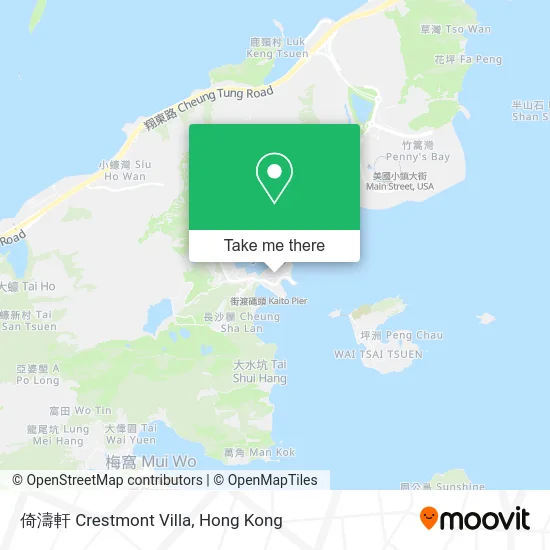 倚濤軒 Crestmont Villa map