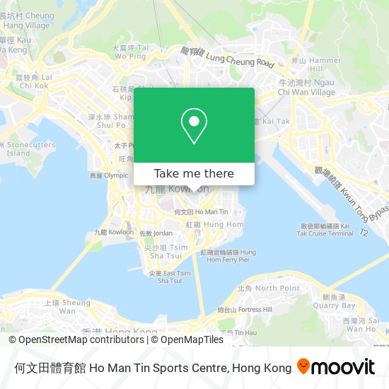 何文田體育館 Ho Man Tin Sports Centre map