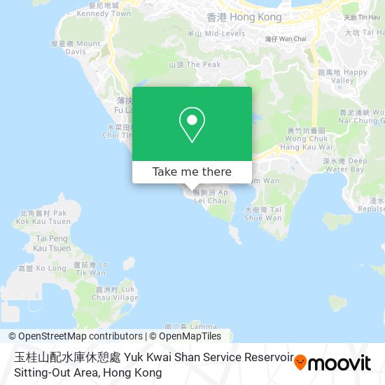 玉桂山配水庫休憩處 Yuk Kwai Shan Service Reservoir Sitting-Out Area地圖