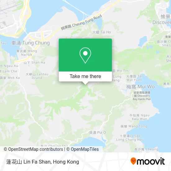 蓮花山 Lin Fa Shan map