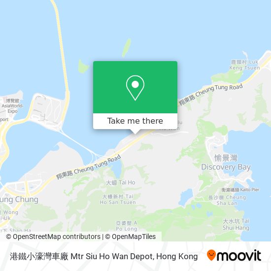 港鐵小濠灣車廠 Mtr Siu Ho Wan Depot map