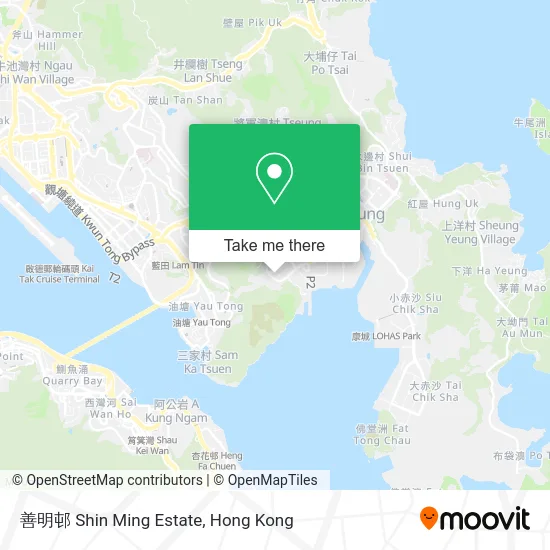 善明邨 Shin Ming Estate map