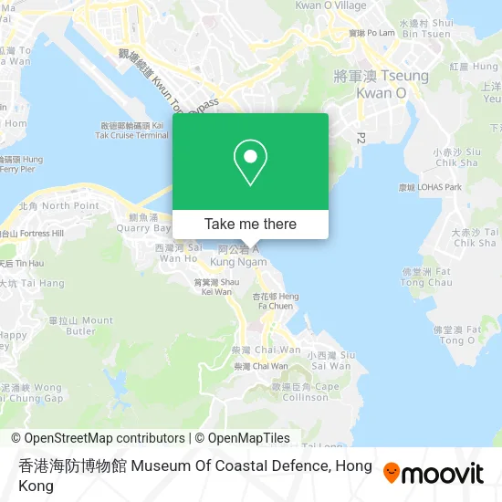 香港海防博物館 Museum Of Coastal Defence map