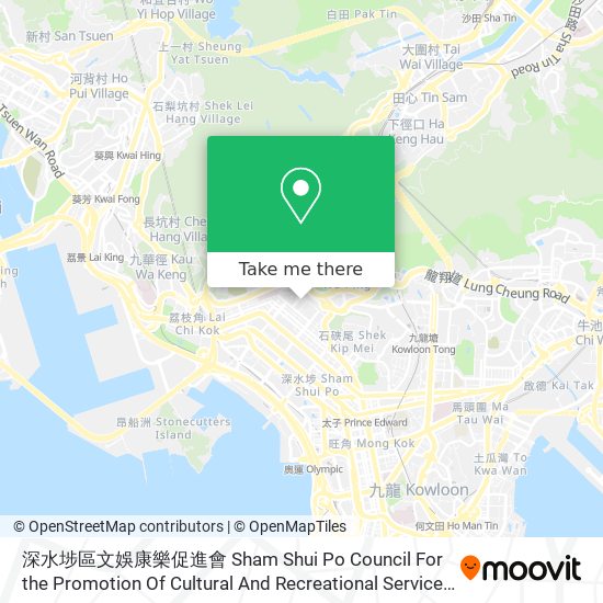 深水埗區文娛康樂促進會 Sham Shui Po Council For the Promotion Of Cultural And Recreational Services map