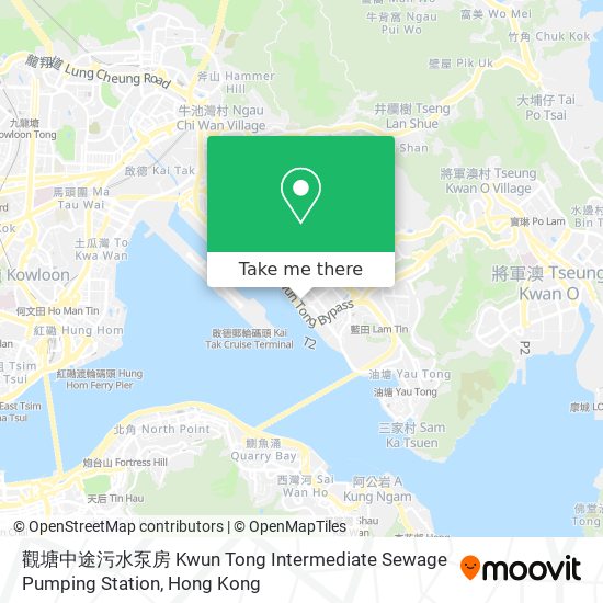 觀塘中途污水泵房 Kwun Tong Intermediate Sewage Pumping Station map