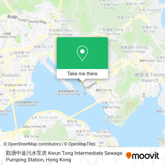 觀塘中途污水泵房 Kwun Tong Intermediate Sewage Pumping Station地圖