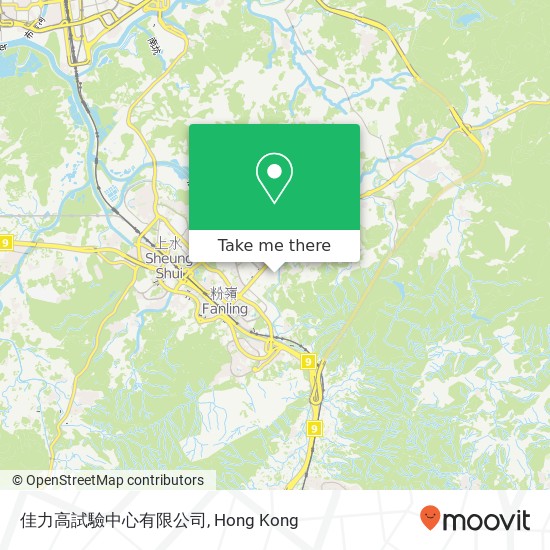 佳力高試驗中心有限公司 map