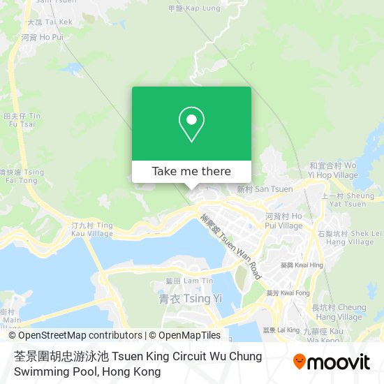 荃景圍胡忠游泳池 Tsuen King Circuit Wu Chung Swimming Pool地圖