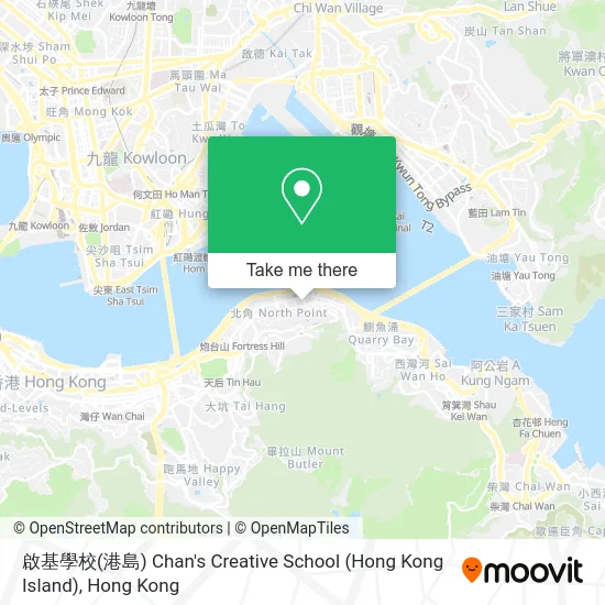 啟基學校(港島) Chan's Creative School (Hong Kong Island) map