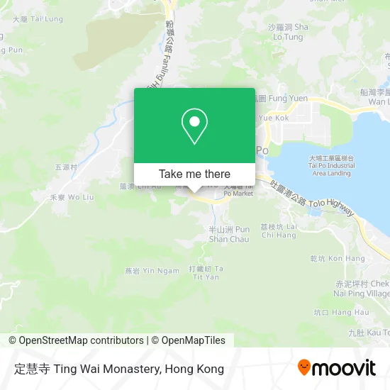 定慧寺 Ting Wai Monastery map