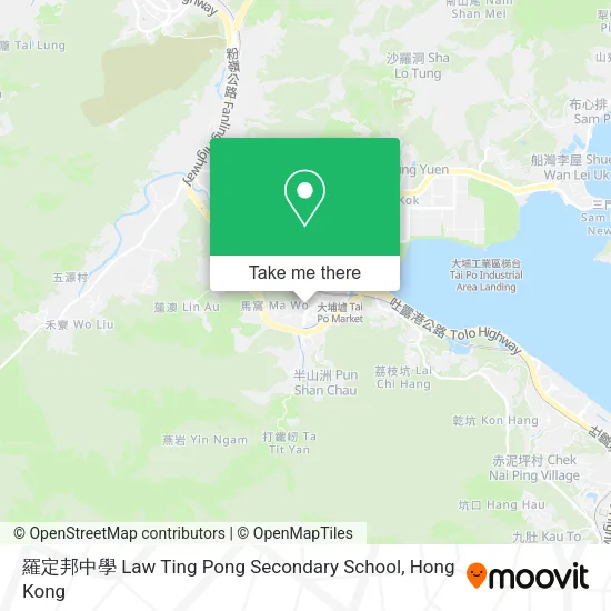 羅定邦中學 Law Ting Pong Secondary School地圖