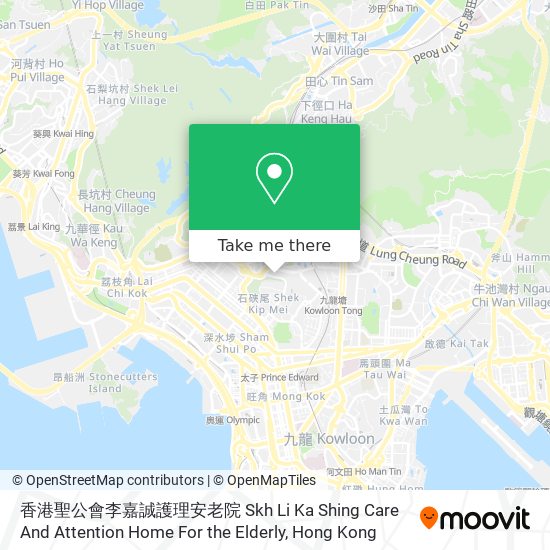 香港聖公會李嘉誠護理安老院 Skh Li Ka Shing Care And Attention Home For the Elderly地圖