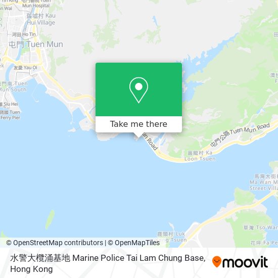 水警大欖涌基地 Marine Police Tai Lam Chung Base map