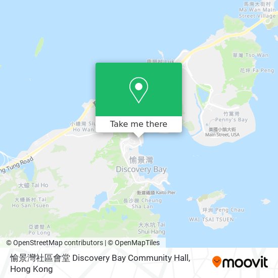 愉景灣社區會堂 Discovery Bay Community Hall map