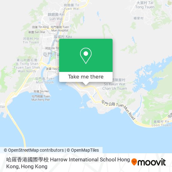 哈羅香港國際學校 Harrow International School Hong Kong map