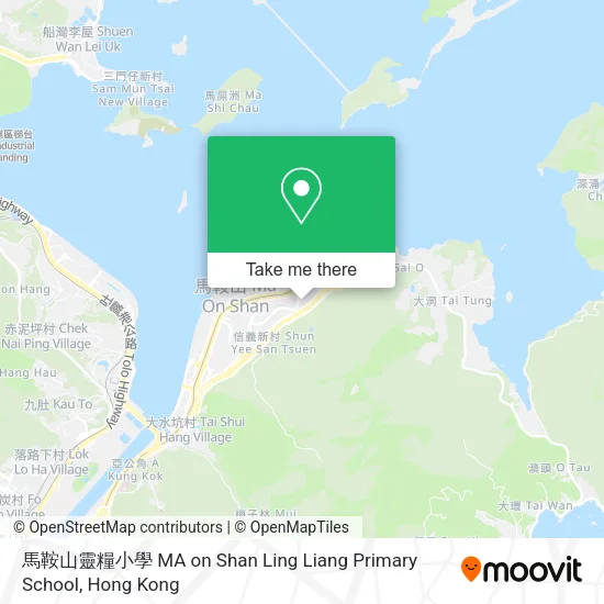 馬鞍山靈糧小學 MA on Shan Ling Liang Primary School map