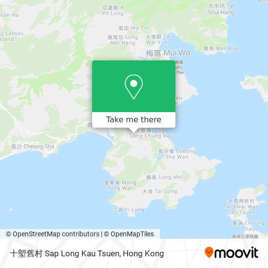 十塱舊村 Sap Long Kau Tsuen地圖