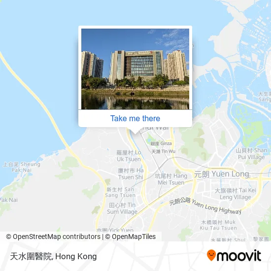 天水圍醫院地圖