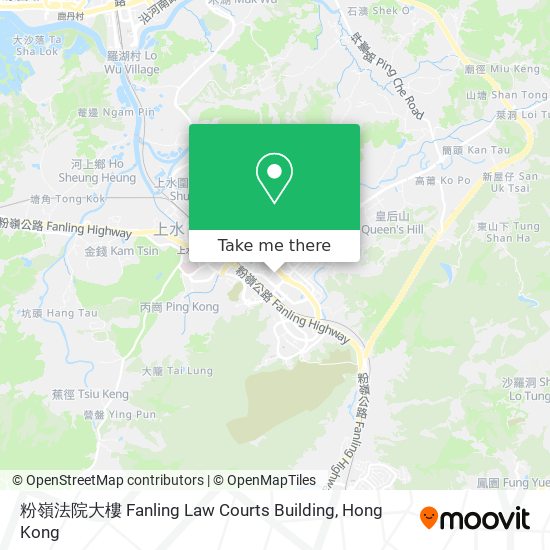 粉嶺法院大樓 Fanling Law Courts Building map