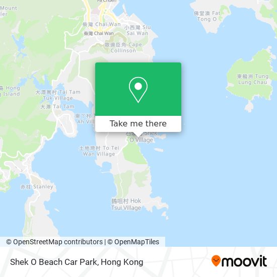 Shek O Beach Car Park map