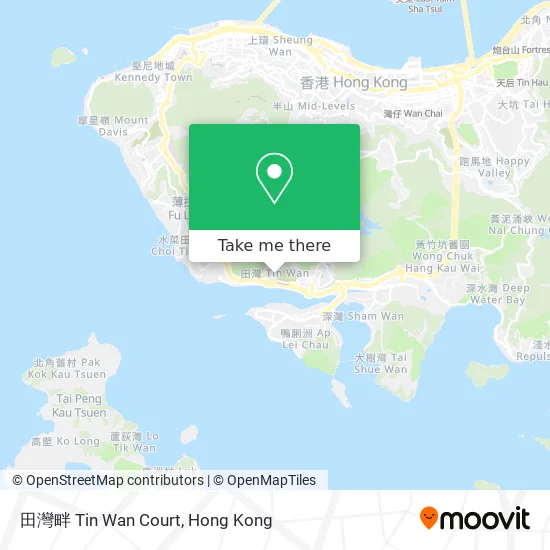 田灣畔 Tin Wan Court map