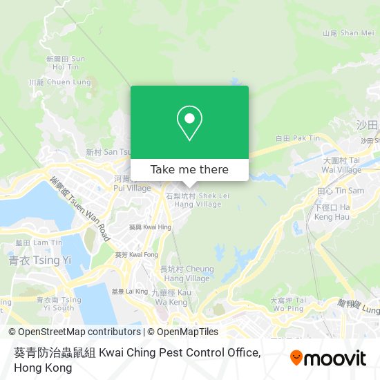 葵青防治蟲鼠組 Kwai Ching Pest Control Office map