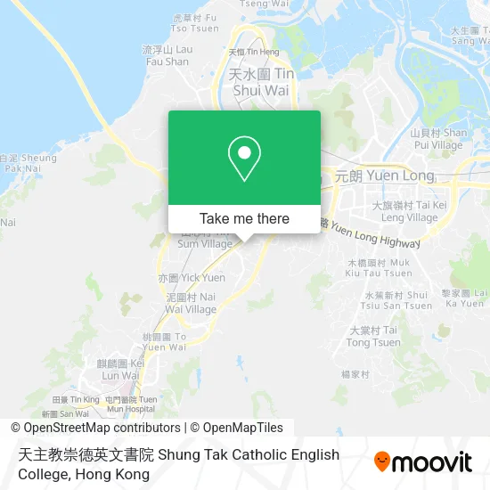 天主教崇德英文書院 Shung Tak Catholic English College地圖
