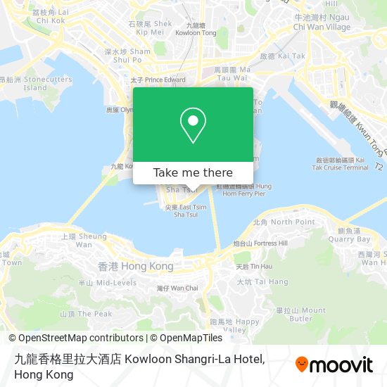 九龍香格里拉大酒店 Kowloon Shangri-La Hotel map