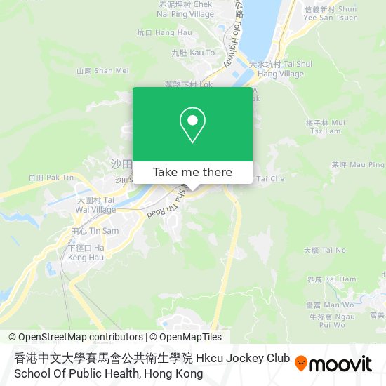 香港中文大學賽馬會公共衛生學院 Hkcu Jockey Club School Of Public Health map