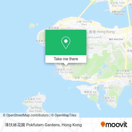 薄扶林花園 Pokfulam Gardens map