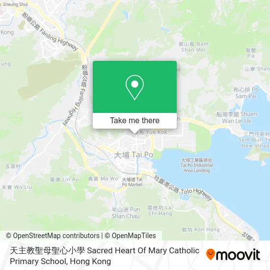 天主教聖母聖心小學 Sacred Heart Of Mary Catholic Primary School map