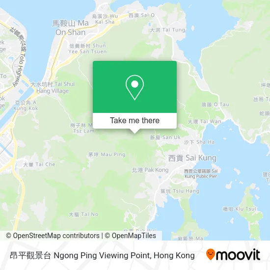昂平觀景台 Ngong Ping Viewing Point map