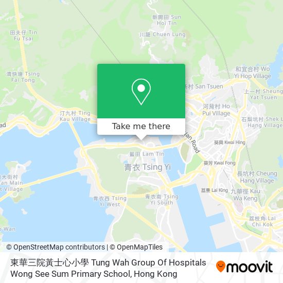 東華三院黃士心小學 Tung Wah Group Of Hospitals Wong See Sum Primary School map