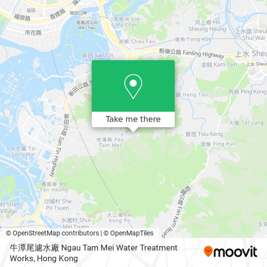 牛潭尾濾水廠 Ngau Tam Mei Water Treatment Works map