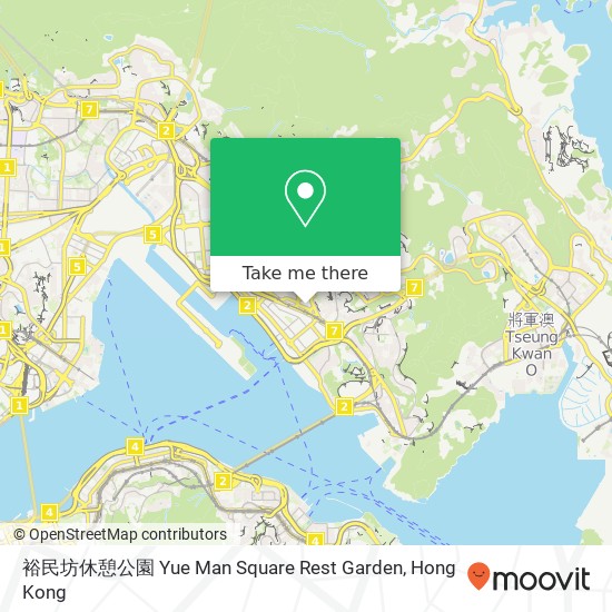 裕民坊休憩公園 Yue Man Square Rest Garden map