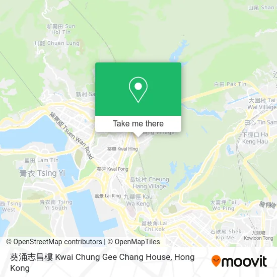 葵涌志昌樓 Kwai Chung Gee Chang House map