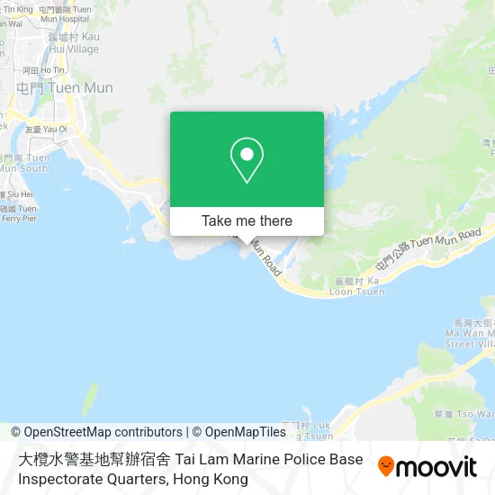 大欖水警基地幫辦宿舍 Tai Lam Marine Police Base Inspectorate Quarters地圖