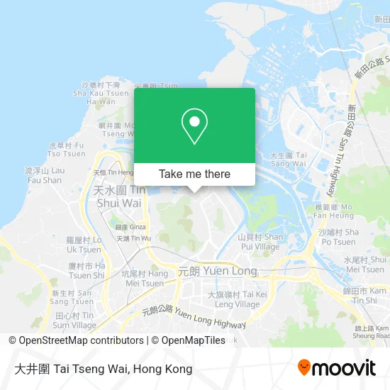 大井圍 Tai Tseng Wai map