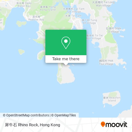 犀牛石 Rhino Rock map