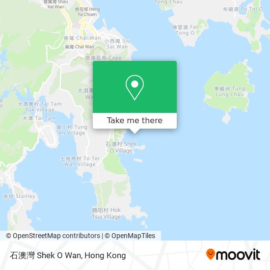石澳灣 Shek O Wan map