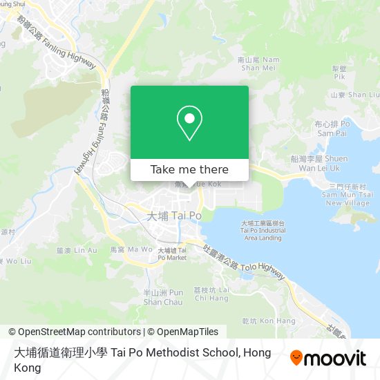 大埔循道衛理小學 Tai Po Methodist School map