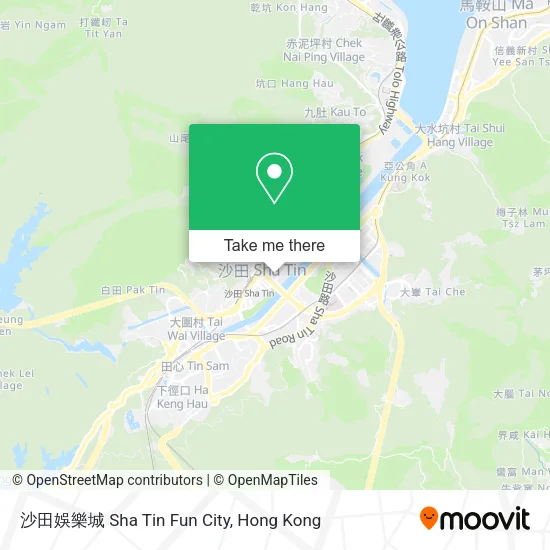 沙田娛樂城 Sha Tin Fun City map