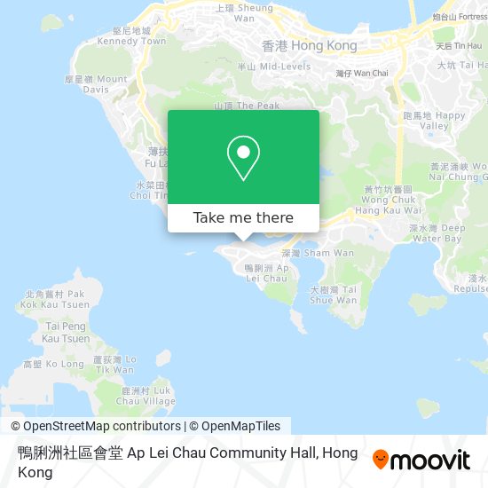 鴨脷洲社區會堂 Ap Lei Chau Community Hall map