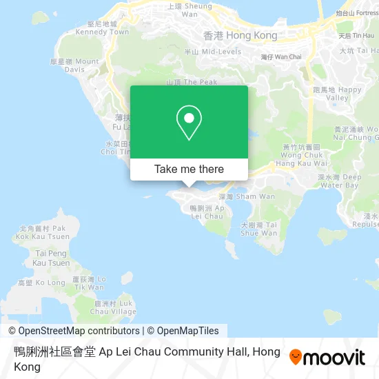 鴨脷洲社區會堂 Ap Lei Chau Community Hall map