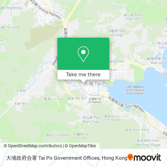 大埔政府合署 Tai Po Government Offices map