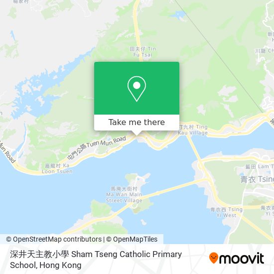 深井天主教小學 Sham Tseng Catholic Primary School map