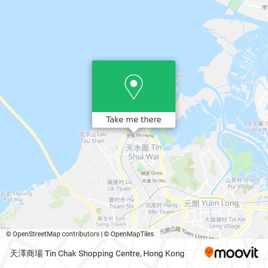 天澤商場 Tin Chak Shopping Centre map